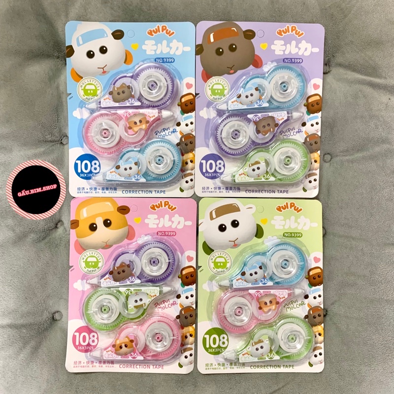 [Giá Sỉ] Vỉ 3 chiếc bút xoá băng Cao Cấp