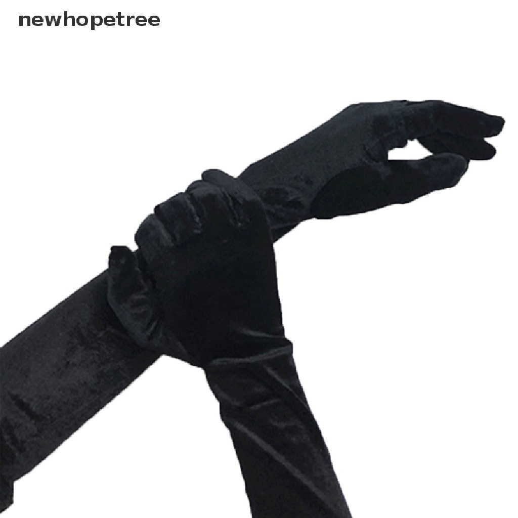 1 Cặp Găng Tay Nhung Dài Giữ Ấm Khi Lái Xe / Tiệc Giáng Sinh Cho Nữ