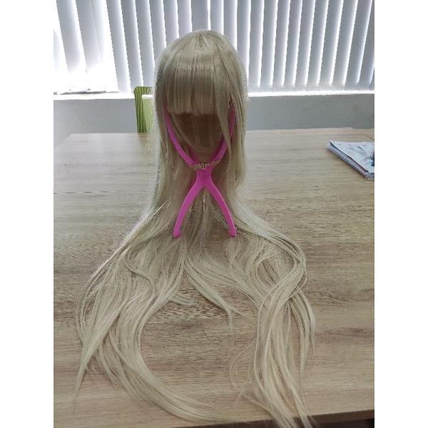 [ORDER / KHÔNG CÓ SẴN]_tóc giả (wig) của nhân vật Yomotsuki Runa - Kakegurui màu vàng sữa