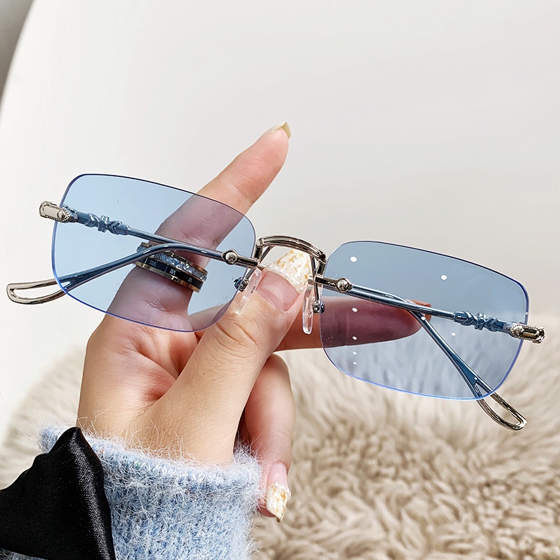 Kính Mát Thời Trang Gọng Kim Loại 2023 Nhiều Màu Sắc Dành Cho Nam Và Nữ