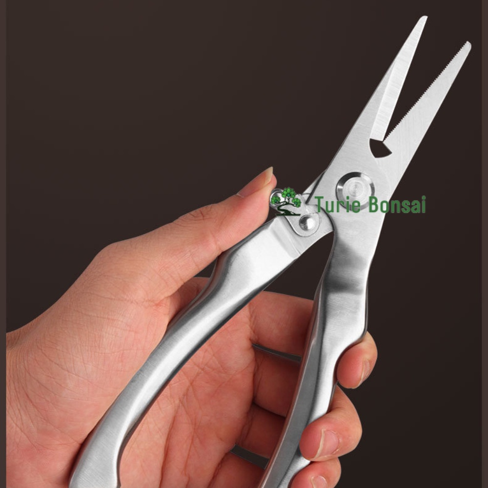 Kéo cắt cành thép đúc trắng nguyên khối siêu sắc Nhật Bản