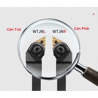 Cán dao tiện ngoài lắp chíp T16 (TNMG160404/TNMG160408), cán vuông WTJNR16, WTJNR20,WTJNR25