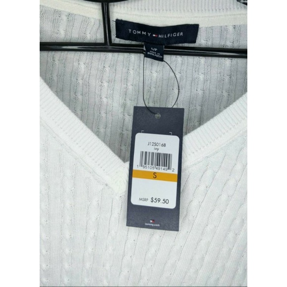 🥼Áo len tay dài Tommy Hilfiger Women's Ivy Knit V-nech Sweater