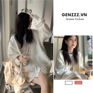 Áo khoác len cardigan mềm mại, dáng rộng, cổ chữ V, thời trang nữ thu đông, phù hợp cho các buổi đi chơi, dạo phố