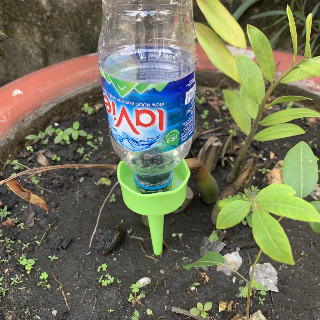 Cây Cắm Tưới Lắp Chai Nhựa, Tưới Nhỏ Giọt Điều Chỉnh Lưu Lượng
