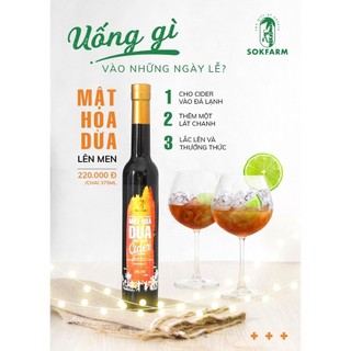 Mật hoa dừa lên men cider 375ml