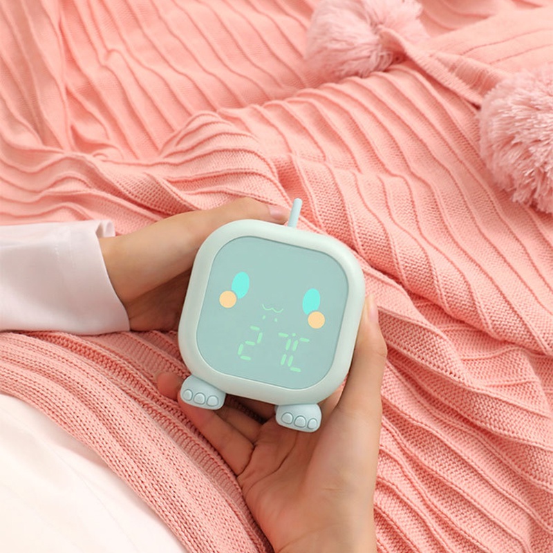 Đồng Hồ Báo Thức Kỹ Thuật Số Hình Khủng Long Có Đèn Ngủ Và Nhạc Tự Động Đo Nhiệt Độ Cho Bé