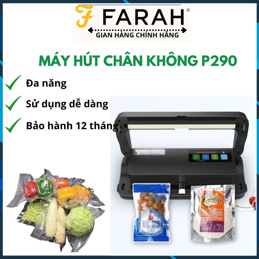 Máy hút chân không P290, Máy hút chân không không kén túi P290 - Lực hút siêu khoẻ, hàn tự động