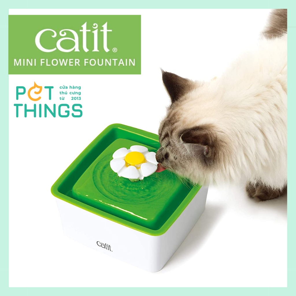 Máy Uống Nước cho mèo tự động Catit Mini Flower Fountain 1.5L