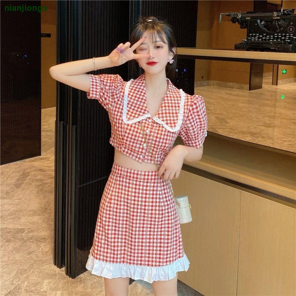 Áo Sơ Mi Tay Ngắn Dáng Ôm Phong Cách Preppy Mẫu Mới 2021