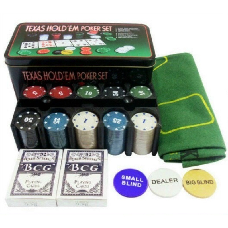 Bộ chip poker có số kèm thảm hàng nhập khẩu (phỉnh poker)