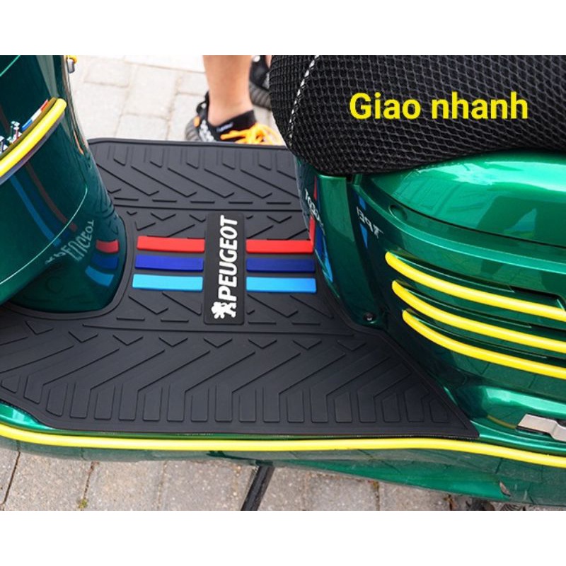 Django Chính Hãng Tấm Thảm lót sàn để chân chính hãng Peugeot - Tặng Bộ 10 team nhãn dán hũ gia vị