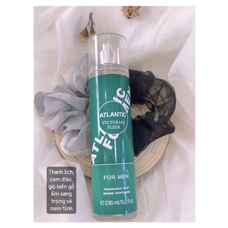 Xịt toàn thân bodymist  Nam VICTORIA FLEUR thơm quyến rũ 236ml