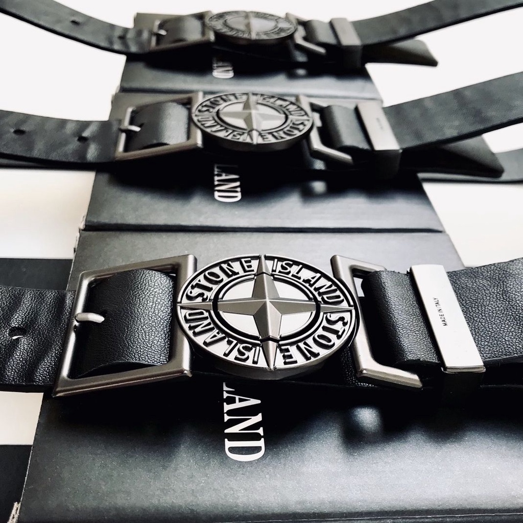 Qsh Stone Island Stone Island dark retro buckle belt