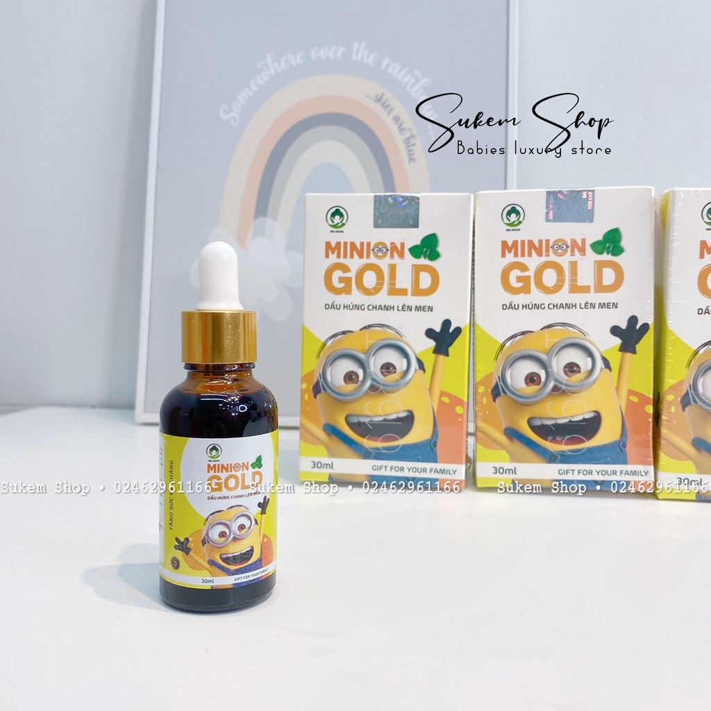Dầu Húng Chanh Minion 30ml Giảm Ho, Tiêu Đờm
