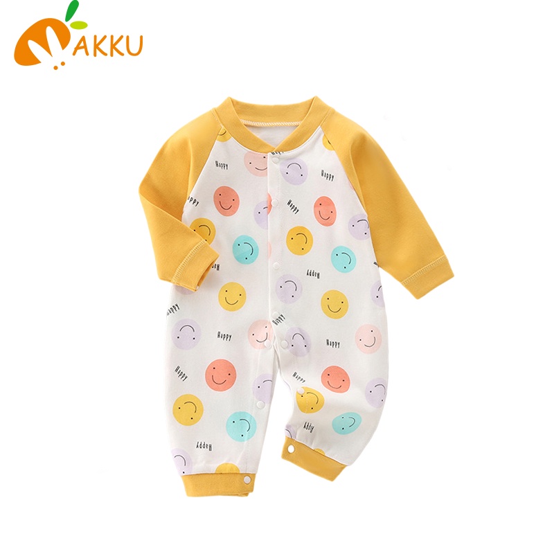 Bộ Áo Liền Quần Tay Dài In Họa Tiết Xinh Xắn Cho Bé Gái