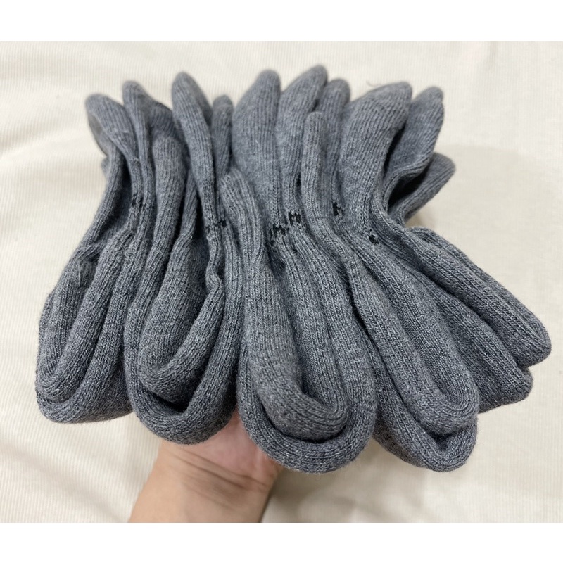 Combo 5đôi Tất vớ cổ trung nam nữ cotton đệm lông êm chân hàng xuất Nhật