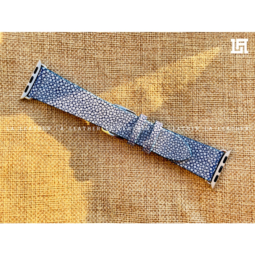 Dây đồng hồ cho Apple Watch da c.á đuối handmade