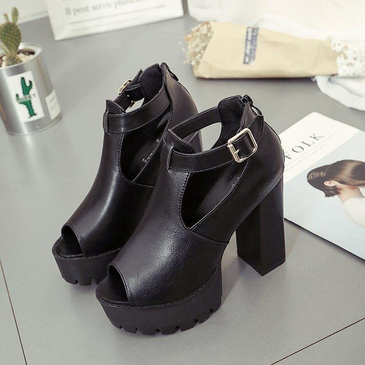 Giày Cao Gót 12cm Có Khóa Kéo Thời Trang Xuân Hè Quyến Rũ Cho Nữ