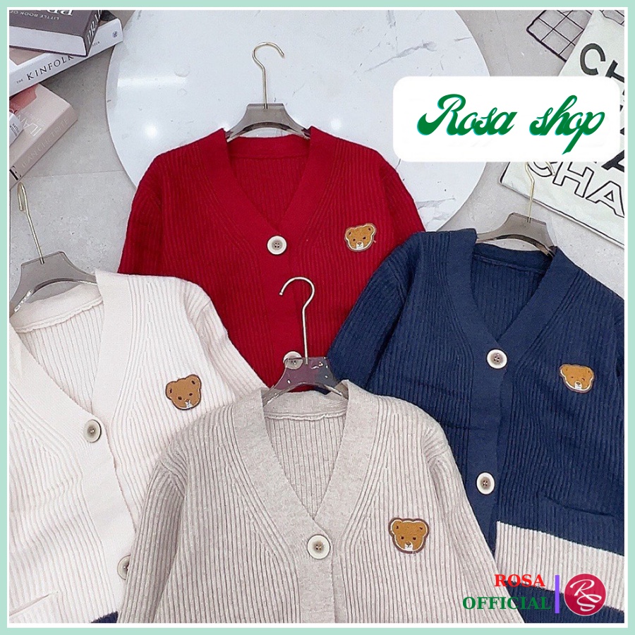 Áo cardigan nữ áo khoác len cardigan from rộng dáng dài chất liệu lên dày mềm mại hàng quảng châu cao cấp RS66