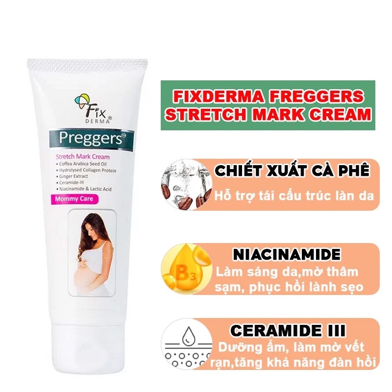 Kem rạn da dưỡng ẩm & làm mờ vết rạn dành cho bà bầu fixderma freggers - ảnh sản phẩm 2