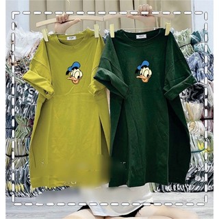 Áo phông dáng rộng tay lỡ cổ tròn túi zip chất cottong mát mịn xịn