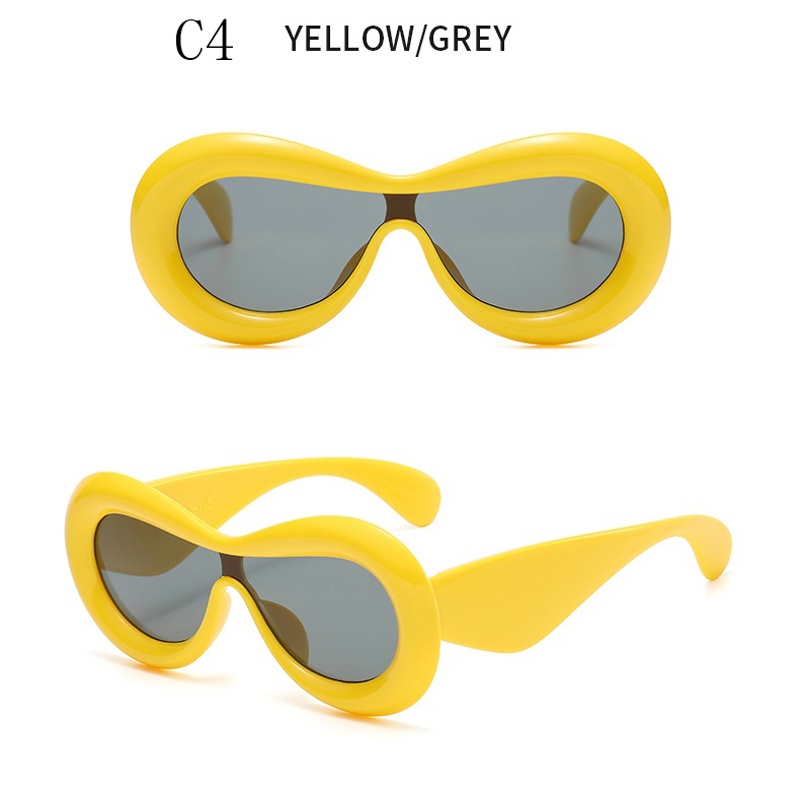 Kính Mát Hình Dạng Lõm One Piece Y2K Vui Nhộn Cho Nữ