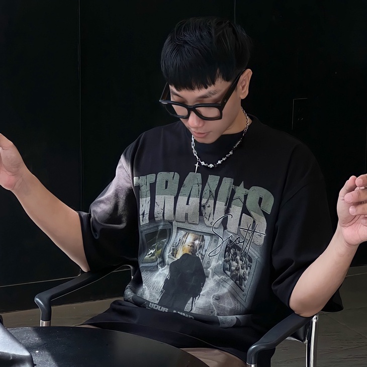 Áo thun Continuous - CTNS - TRAVIS SCOTT/ Black