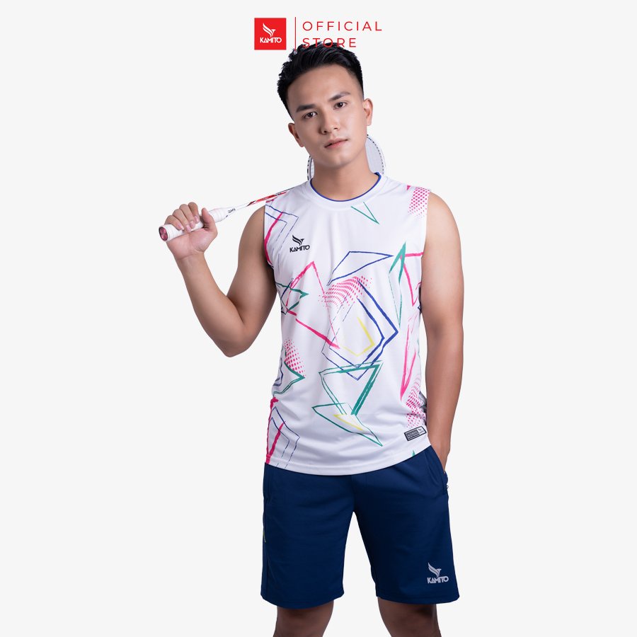 Áo T-Shirt Ba Lỗ Nam Flash Light Kamito Chính Hãng, Áo Thể Thao Công Nghệ Moisture-Wicking Thấm Hút Mồ Hôi Cực Tốt