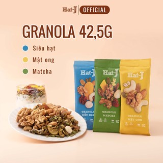 Combo Granola 9 gói 42,5g ngũ cốc ăn sáng không đường ngũ cốc ăn kiêng giòn rụm