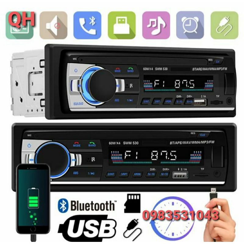 Đầu nghe nhac mp3 JSD 530 cho ôtô bluetooth