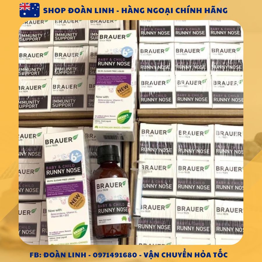 Tăng đề kháng Brauer Immunity Support , Hàng úc đi air, Siro BRAUER Baby & Child Immunity Support, Date 2024