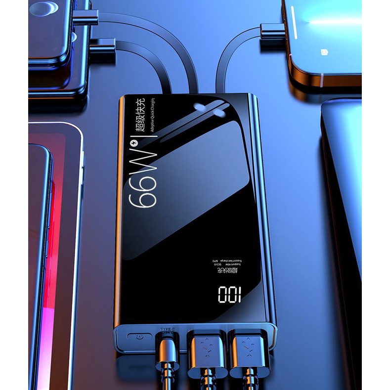 Pin Sạc Dự Phòng Mini PB03 30.000mAh Nhiều Cổng Đa Năng Kèm Sạc Nhanh 22.5W Led Hiển Thị Số Gọn Nhẹ Tiện Lợi Chất Lượng