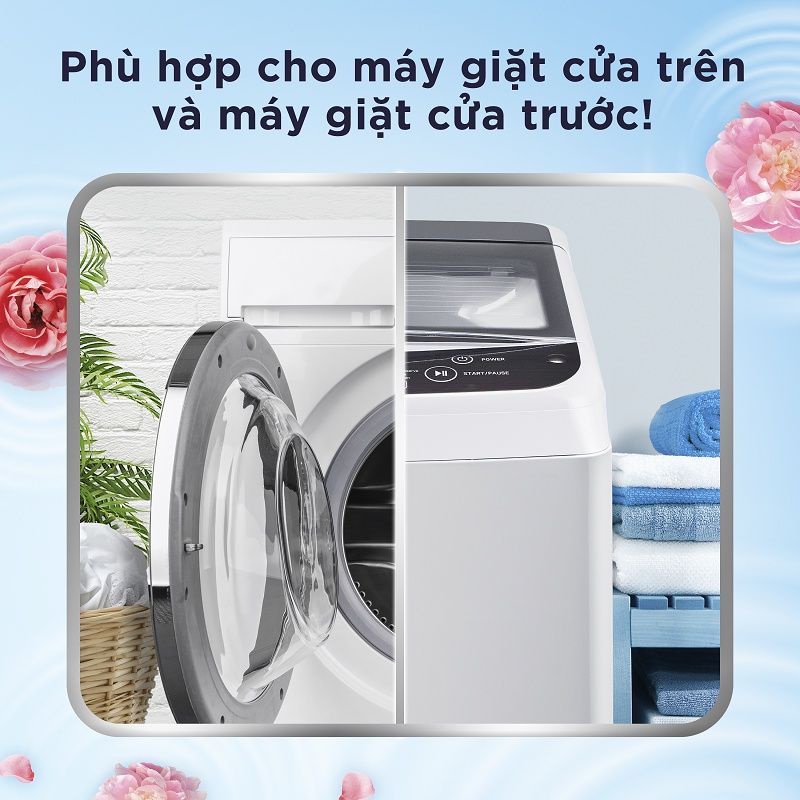Nước Giặt Downy Matic Hương Vườn Hoa Thơm Ngát/Biển Xanh Tươi Mát/Hương Cam Chanh Túi 3.05 kg