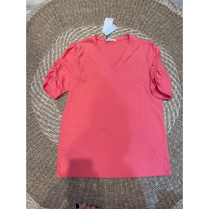 Áo thun MG cổ tim tay sun 4 màu E933