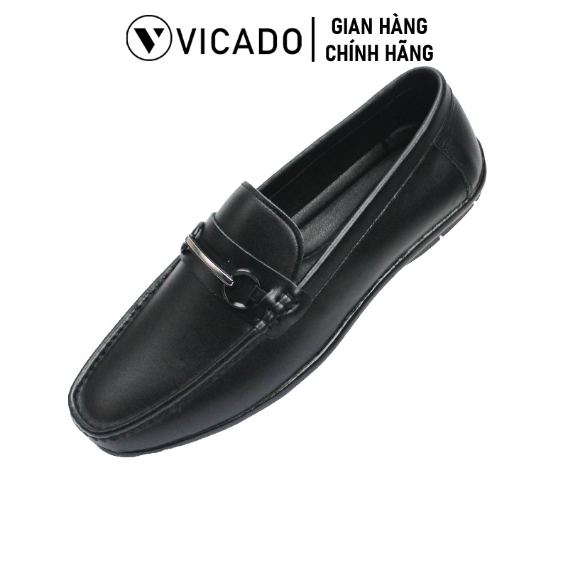 Giày lười nam da bò cao cấp tăng chiều cao 2cm Loafer VICADO VA1069