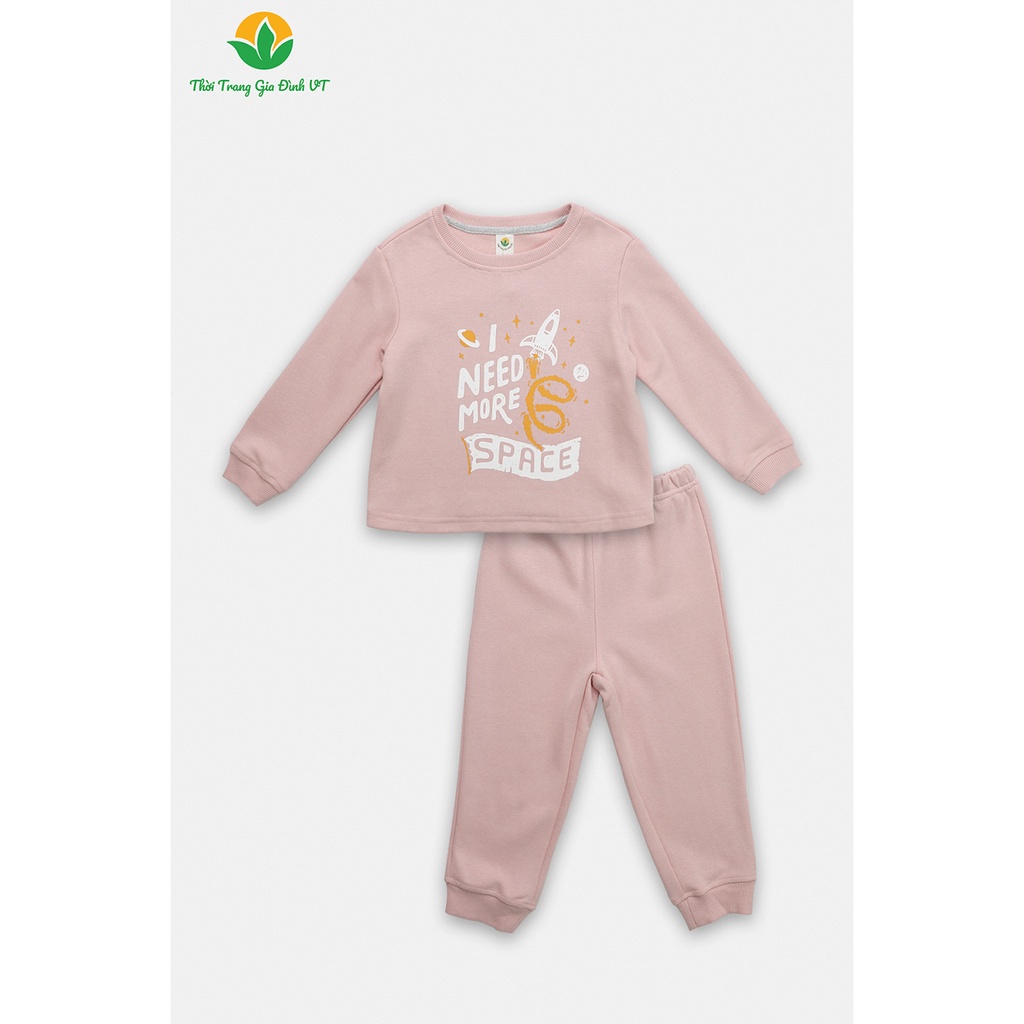 Bộ mặc nhà cho bé trai thu đông Việt Thắng quần dài, áo dài tay, chất nỉ - B70.2213