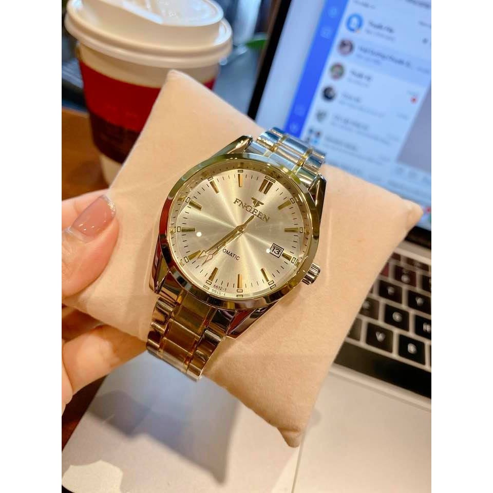 Đồng Hồ Nam Cơ Automatic FNGEEN 6612 Tích Cót 12 Tiếng Mặt Kính Cong Chống Xước Bảo Hành 24 Tháng - Mã Fngeen 6612