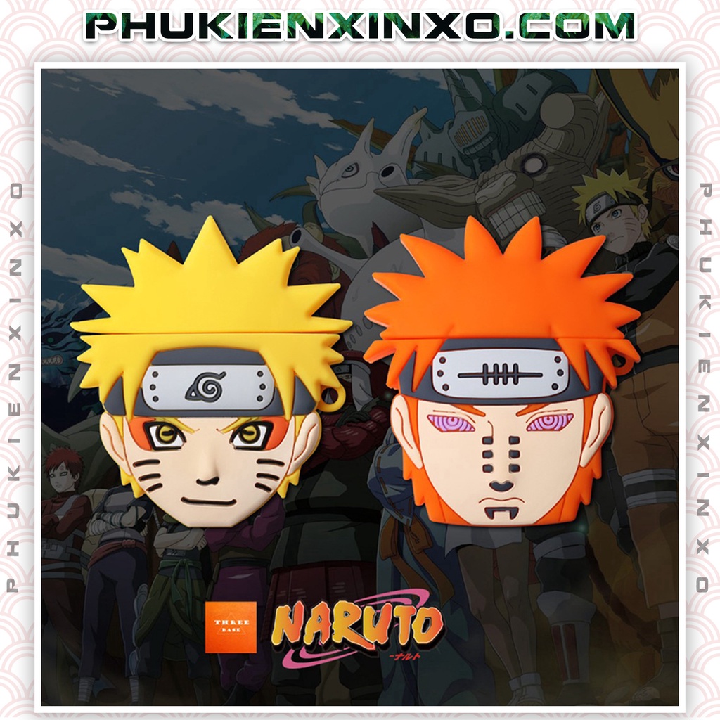 Vỏ bảo vệ tai nghe AIRPODS 2 các nhân vật trong NARUTO, ốp Airpods cute dùng cho Airpods 2 - PHỤ KIỆN ĐIỆN THOẠI XỊN XÒ
