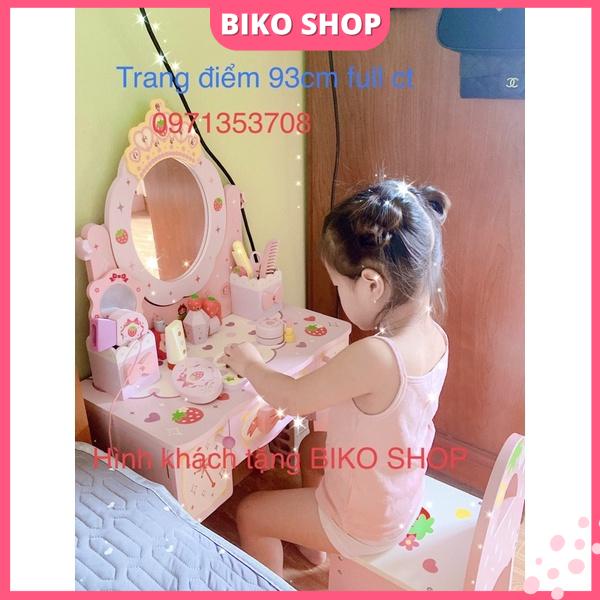 Đồ chơi bàn trang điểm dâu tây cỡ lớn 93cm-98cm cho bé