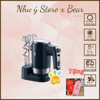 Máy đánh trứng cầm tay bear hm-b01v1 công suất mạnh mẽ 300w, 4 đầu khuấy inox 304, 10 cấp độ.