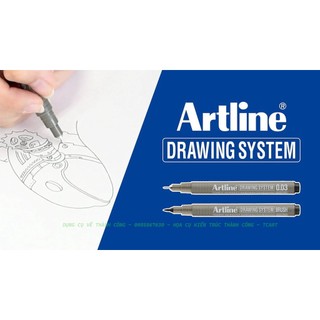 Bút line Artline Drawing System - Bút đi nét mực đen
