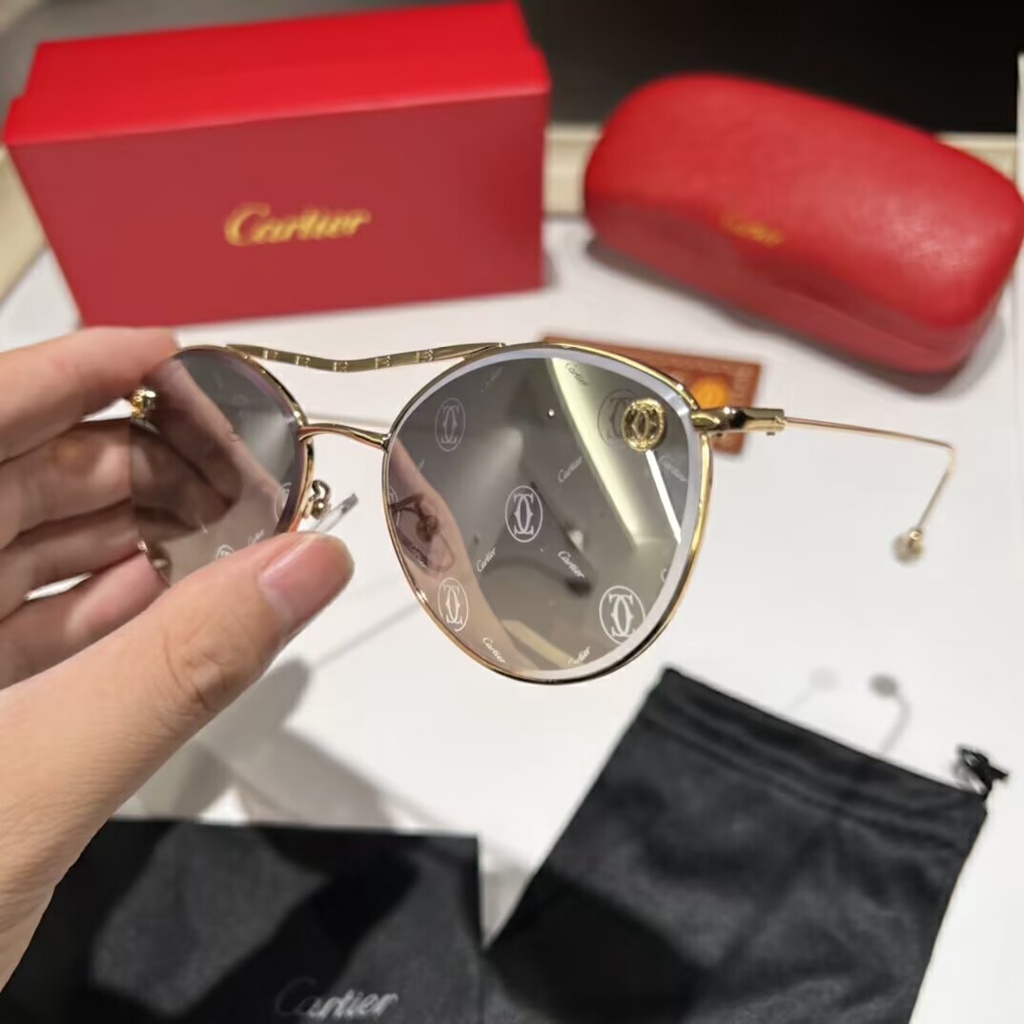 Cartier Kính Râm Chống Tia UV400 Thời Trang Sang Trọng 2023 Dành Cho Nam Và Nữ