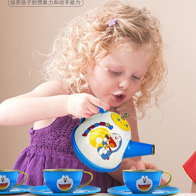 Đồ chơi trẻ em Ấm Trà Chiều / Ấm Trà Mini Hình Hello Kitty Dễ Thương Cho Bé Gái