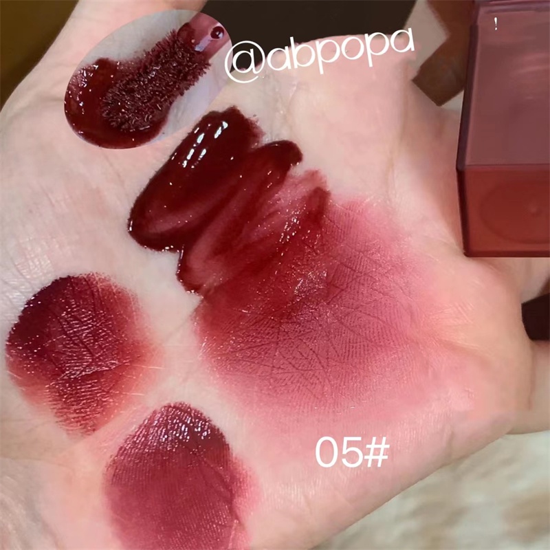 Abpopa Son Kem GEGE BEAR tông màu hổ phách chống dính lâu trôi 3g 6 màu tùy chọn Trang Điểm Lâu Trôi Siêu Mượt