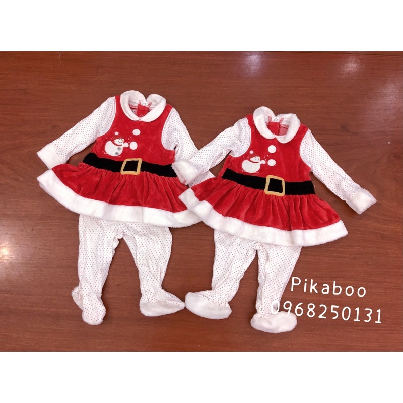 Body váy đỏ noel cho bé