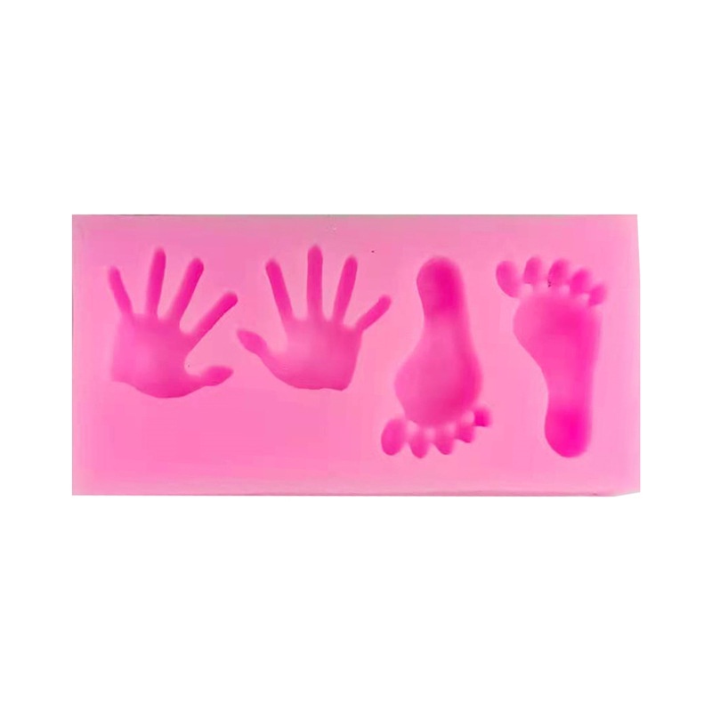 Khuôn silicone Tạo Hình Bàn Chân Em Bé mini Làm Bánh diy