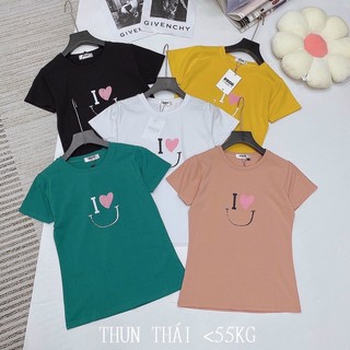 Áo thun thái form ôm dưới 55ki chất đẹp mịn