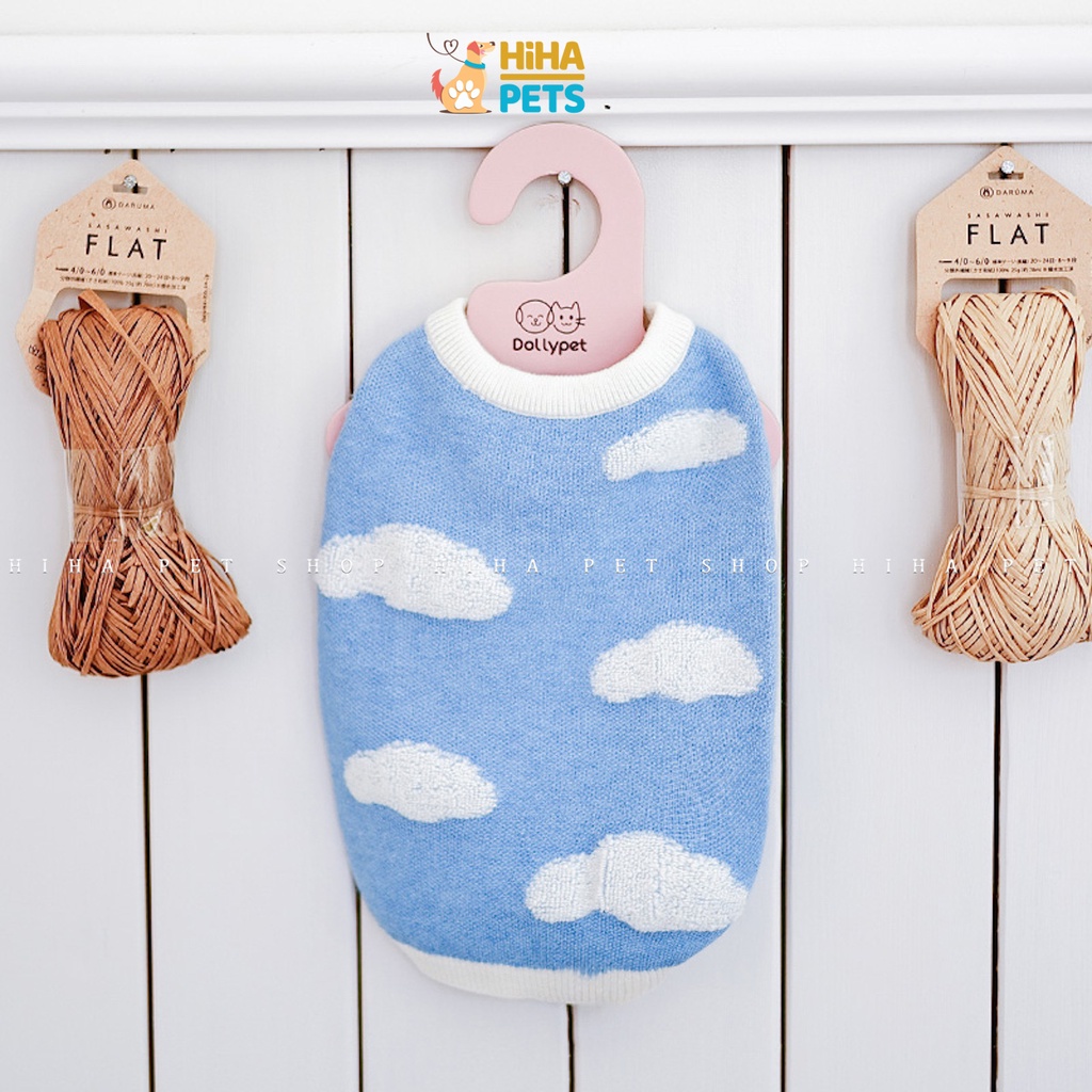 Áo Len Mây Cho Chó Mèo, Áo Ấm Mùa Đông Cho Chó, Áo Len Thú Cưng Chất Liệu Cao Cấp Hihapet