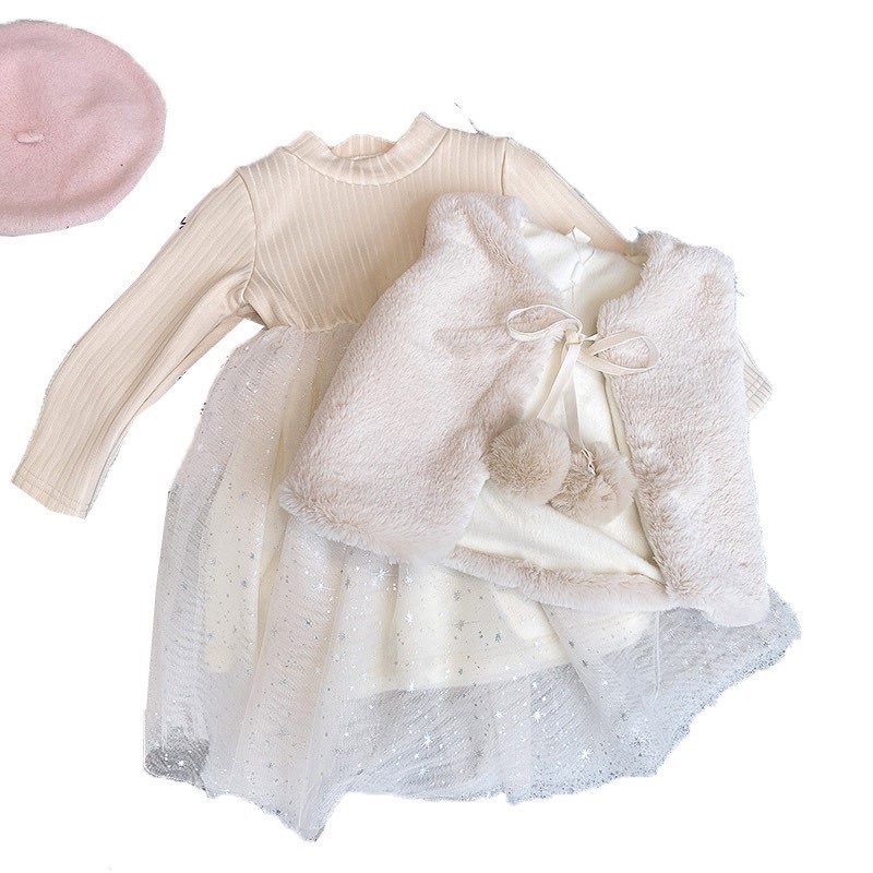 Váy bé gái lót lông